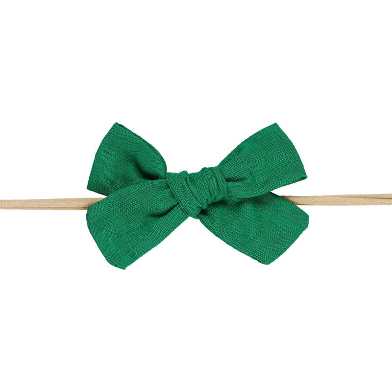 Fabric Bow Headband – Green
