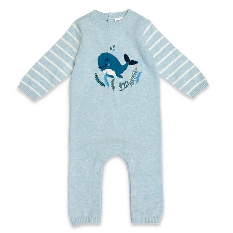 Happy Whale Knit Jumpsuit
