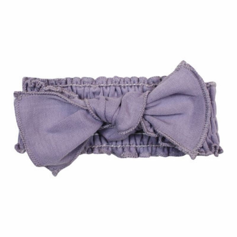 Organic Smocked Tie Headband
