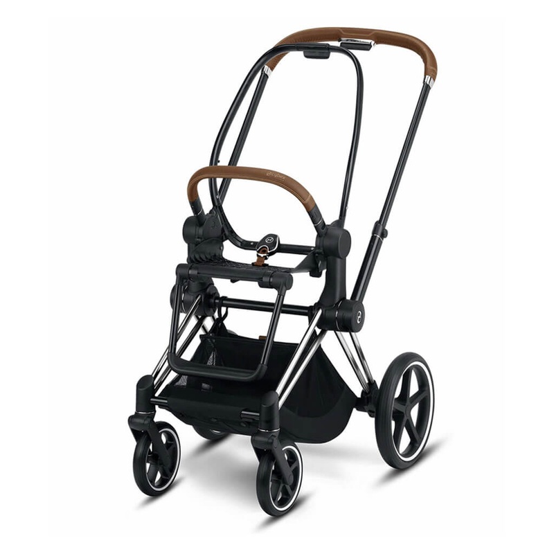 Priam 3 Stroller Frame Chrome Brown