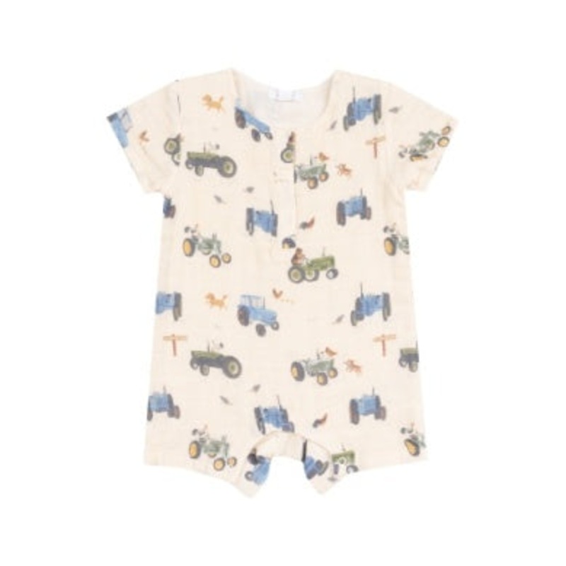 Tractors And Friends Uni Henley Shortall