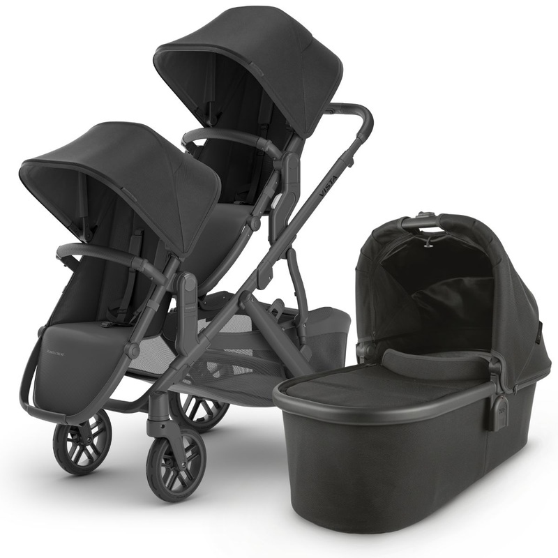 UPPAbaby VISTA V2 Double Stroller Bundle with Rumble Seat V2+ – Jake