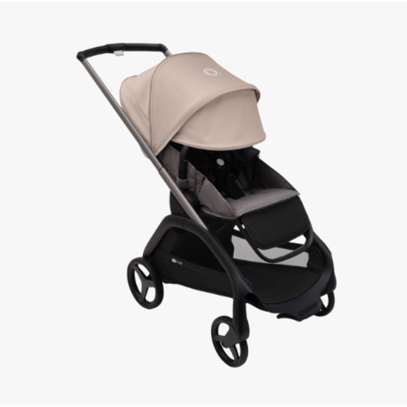 Bugaboo Dragonfly Stroller, Black, 2023, Grey Melange, Desert Taupe