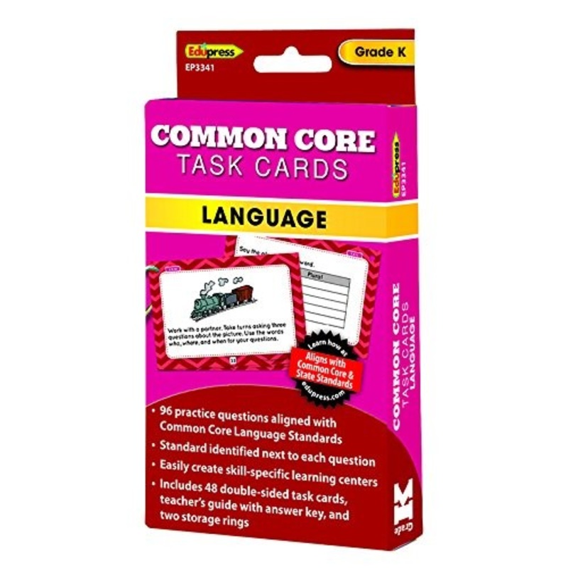 Common Core Language Task Cards – Grade K(DISC)
