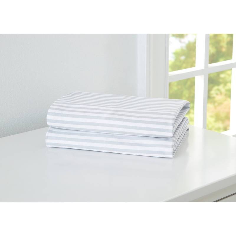 Fitted Bassinet Sheet Set, 2-Pack – Compatible with the Following Delta Children Bassinet: 25575