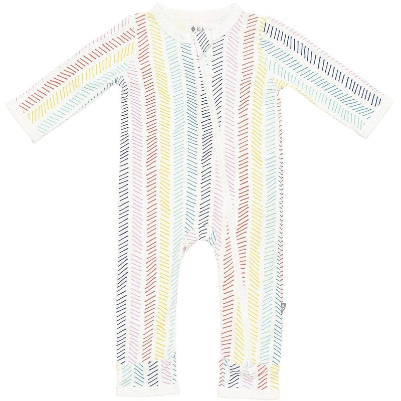 Kyte Baby Printed Zippered Romper – Herringbone (6-12 months)
