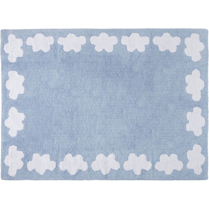 Lorena Canals Clouds Rug – Blue (4′ x 5′ 3″)