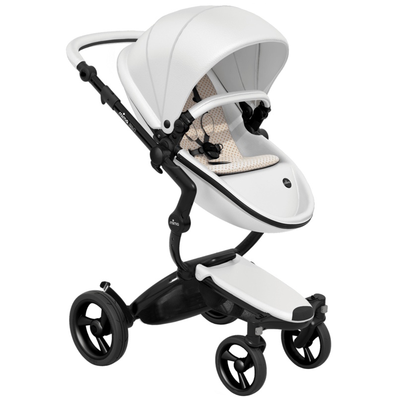 Mima Xari 4G Complete Stroller, Black – Snow White / Sandy Beige