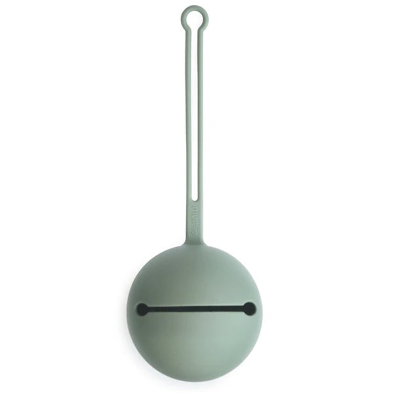 Mushie Silicone Pacifier Holder Case – Cambridge Blue