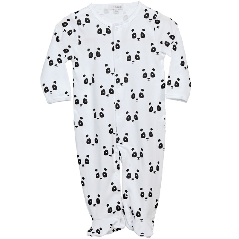 Noomie Snap Footie – Pandas (6-9M)
