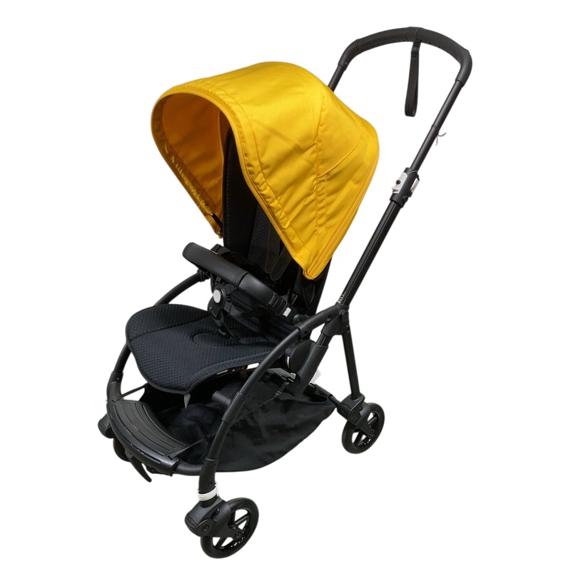Bugaboo Bee 6 Stroller, 2022, Black, Black, Lemon Yellow