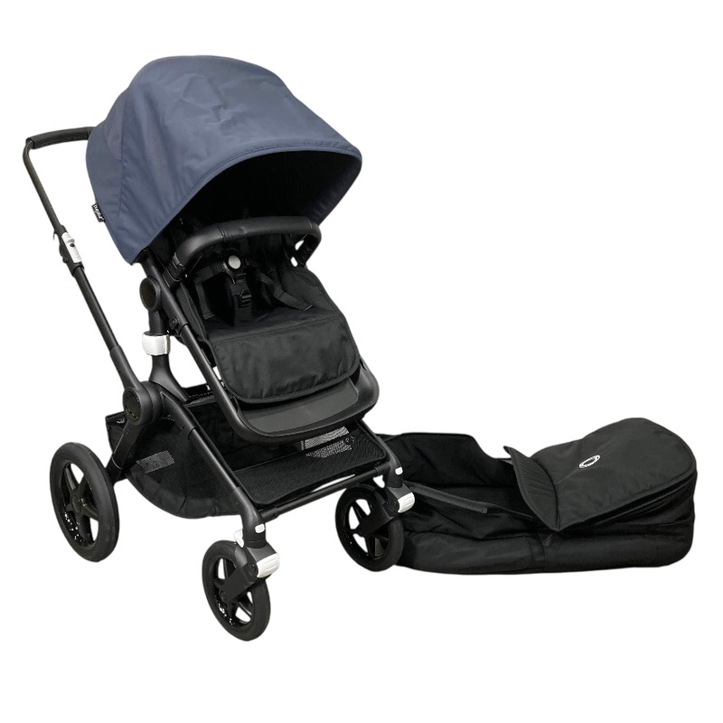Bugaboo Fox 3 Stroller, 2022, Black, Midnight Black, Stormy Blue