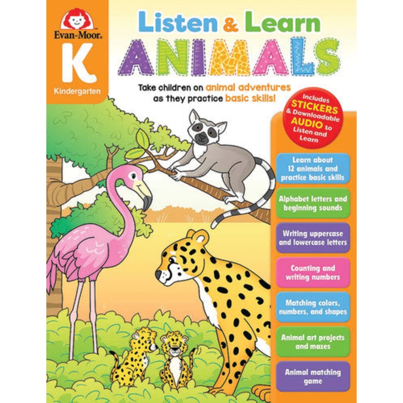 Listen and Learn Animals, Grade K