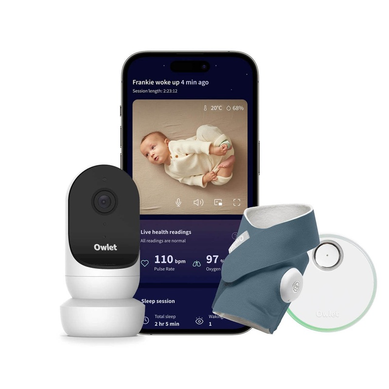 Owlet Dream Duo – Set of Dream Sock + Cam 2 – Bedtime Blue