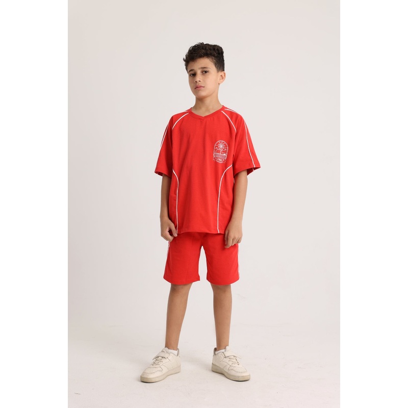 Unisex Red 2-Piece Outfit Set