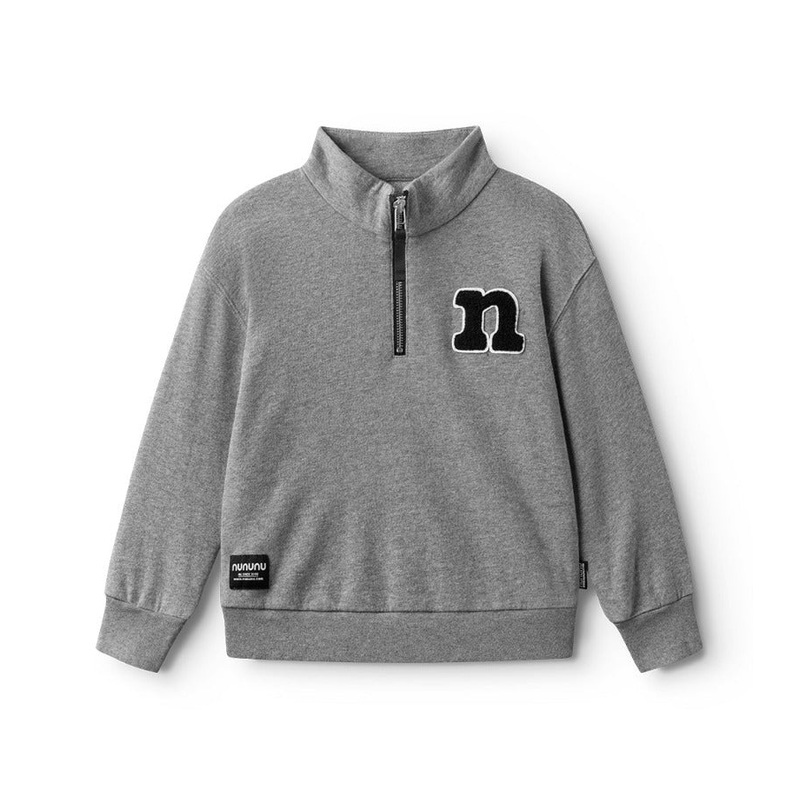 1/2 Zip n Sweatshirt – Heather Grey