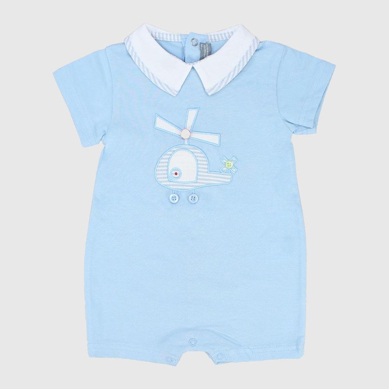 Blue Airplane Romper
