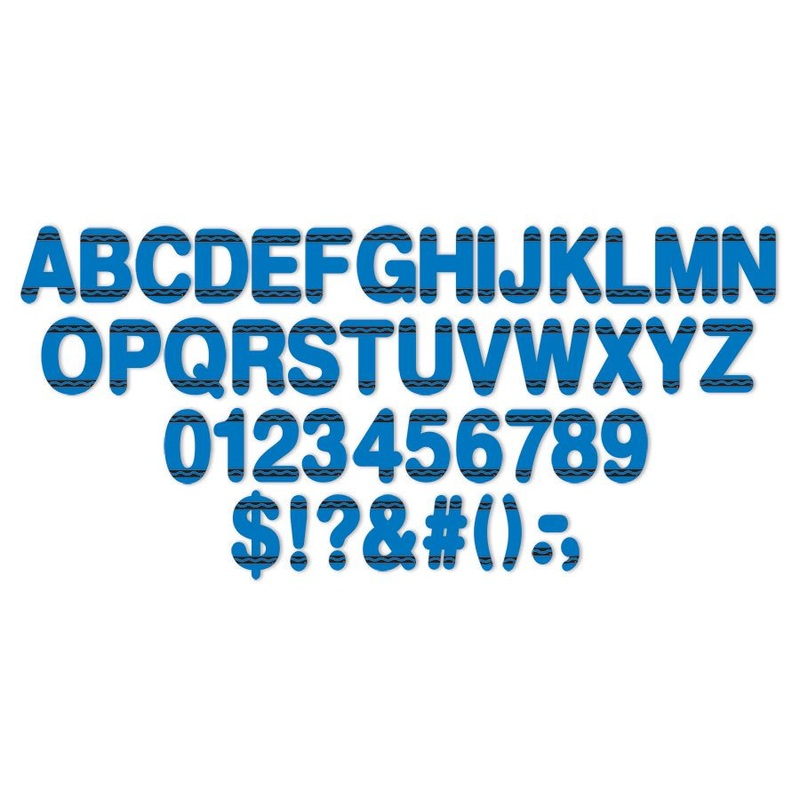 Crayola Blue Deco Letters