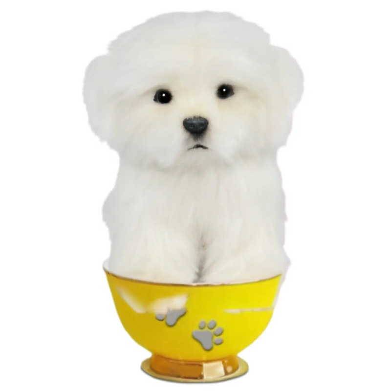 HNC Plush Animal – Maltese Teacup