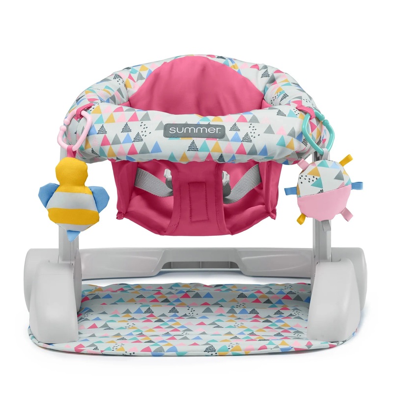 Learn-to-Sit 2-Position Floor Seat Pink