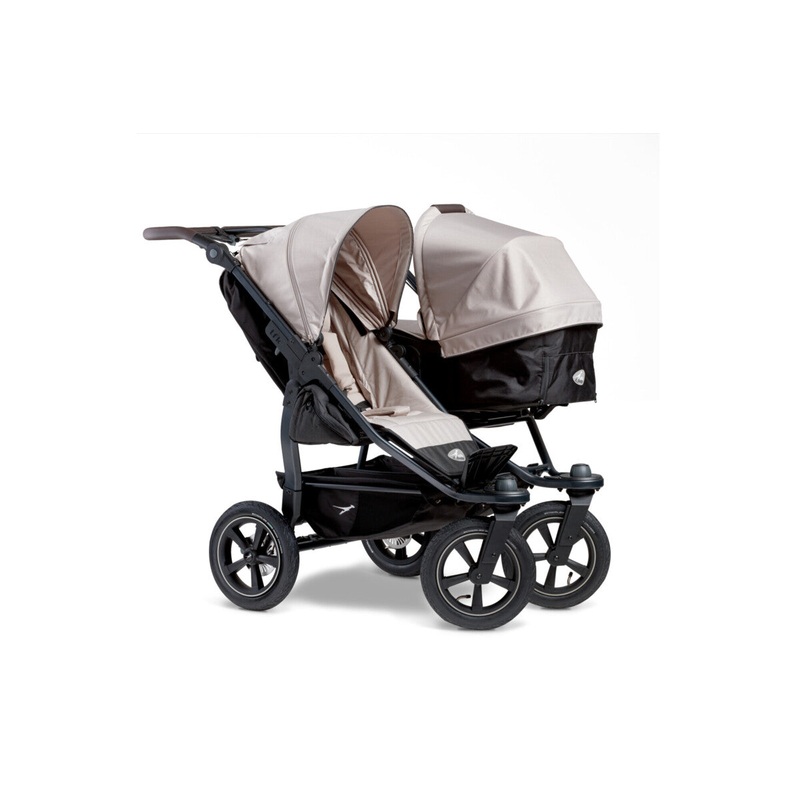 TFK duo2 twin and sibling stroller – combi unit/sport unit – Sand