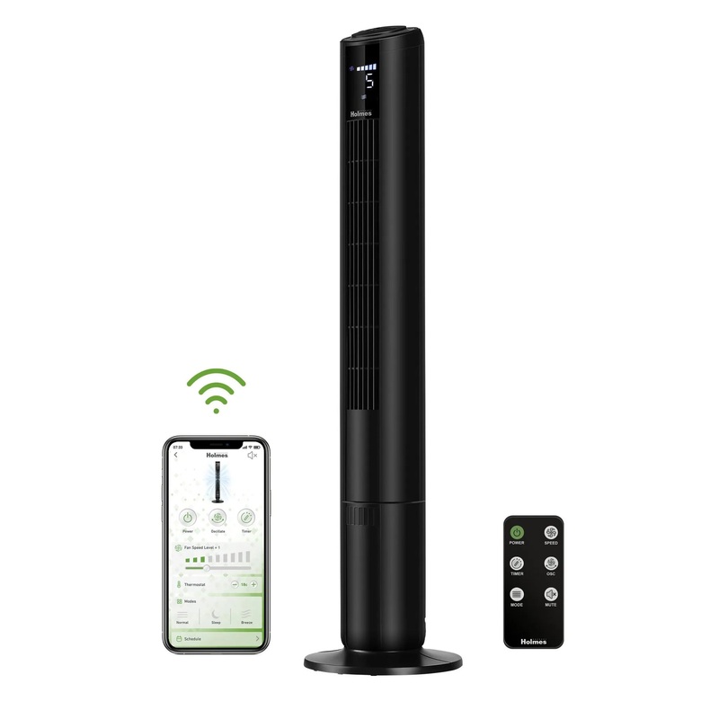 42″ Smart Connect Wi-Fi Digital Oscillating 5 Speed Tower Fan