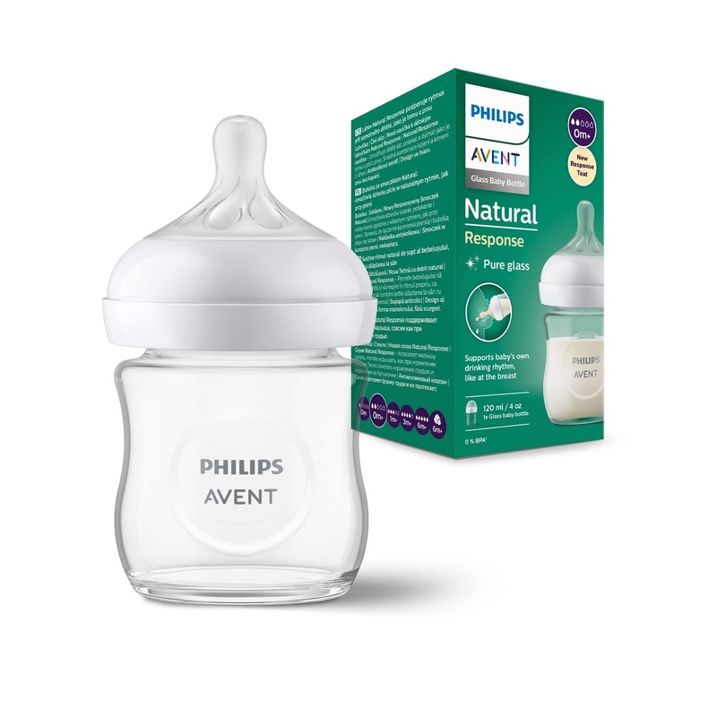 Avent Natural Bottle Glass Response (0M+) 120ml – 1 Pack
