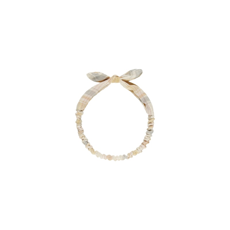 Rylee + Cru Baby Bow Headband – Pastel Plaid