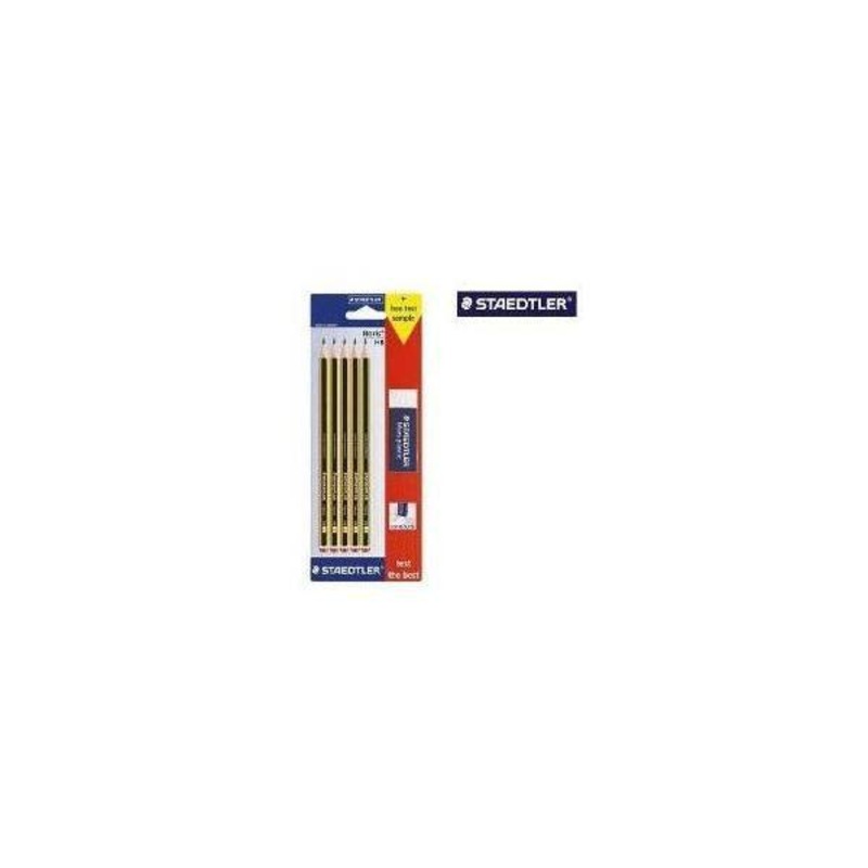 Staedtler Pencils + Eraser Blister Card