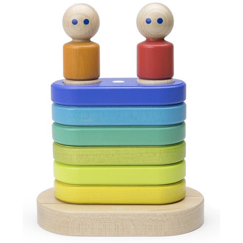 Tegu Magnetic Floating Stacker – Rainbow