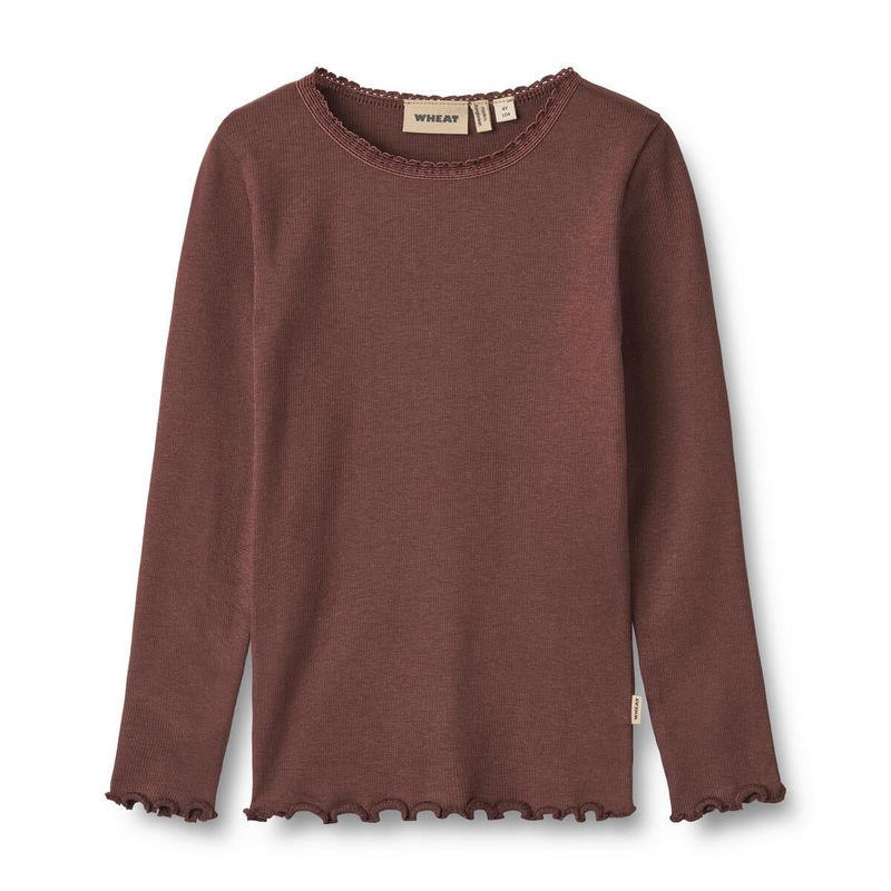Wheat Organic Reese Rib Tee – Eggplant