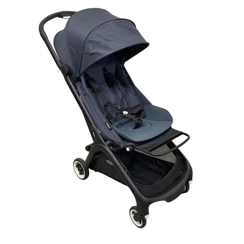 Bugaboo Butterfly Stroller, 2024, Black, Stormy Blue, Stormy Blue