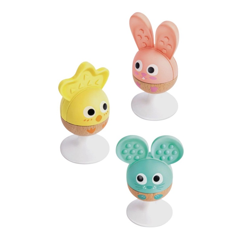Cheery Critter Rattle Trio