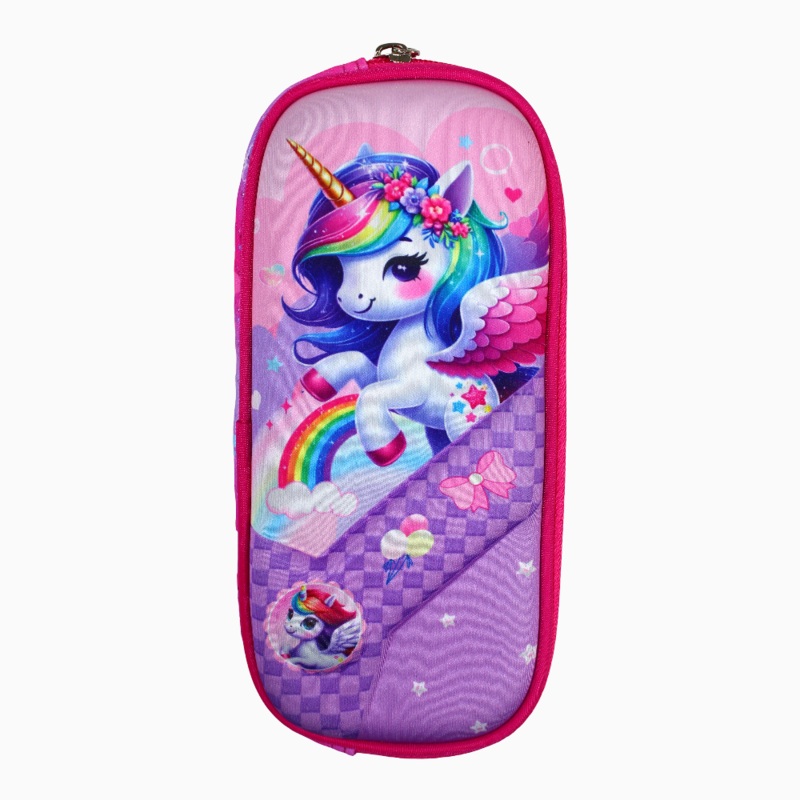 Cute Unicorn Pencil Case – Pink