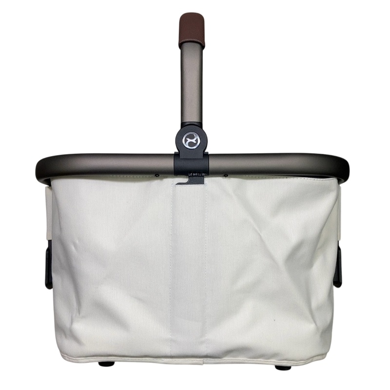 Cybex Gazelle S Stroller Basket, Taupe Frame, Seashell Beige