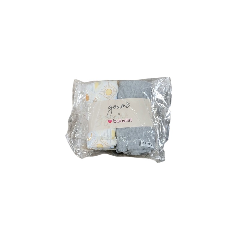 Goumikids Bamboo Organic Cotton Swaddles 2 Pack, Celestial + Pebble