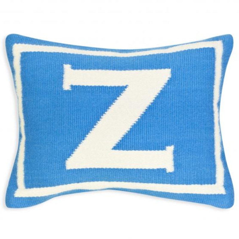 Jonathan Adler Junior Letter Z Pillow in Blue