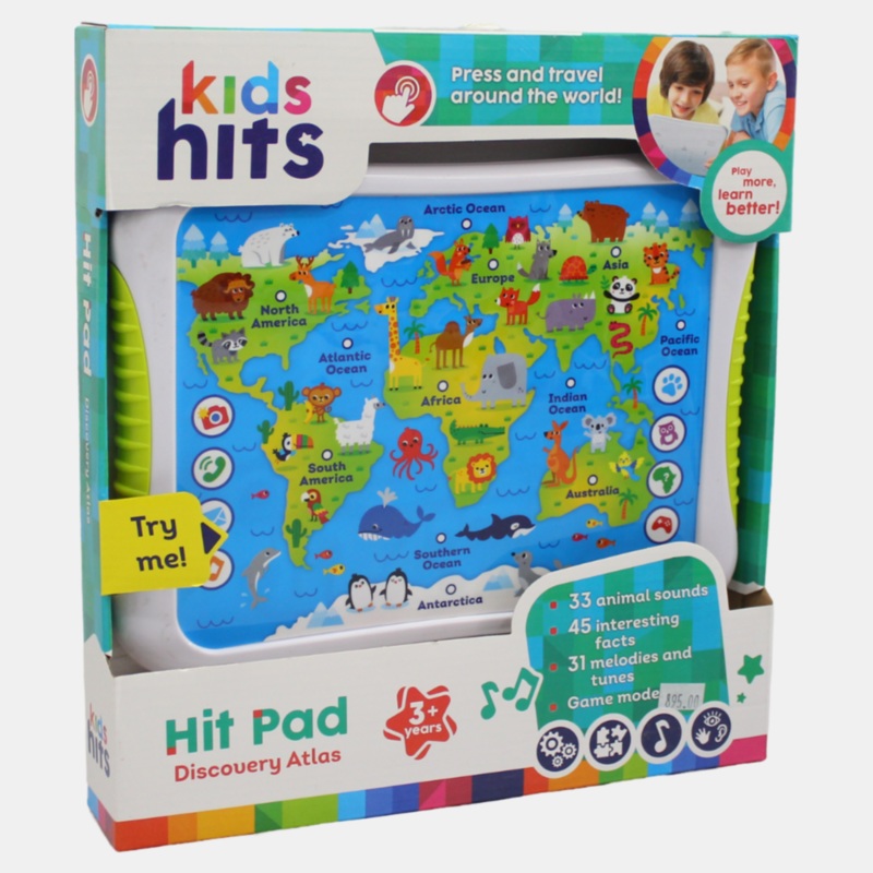 Kids Hits Hit Pad – Discovery Atlas (For Ages 3+)