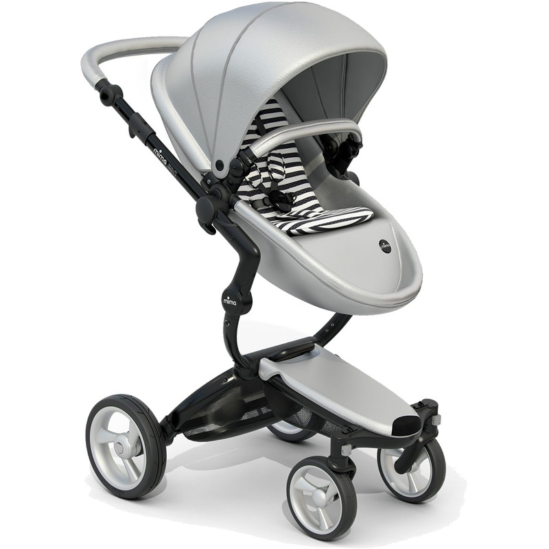 Mima Xari Complete Stroller, Black – Argento / Black & White