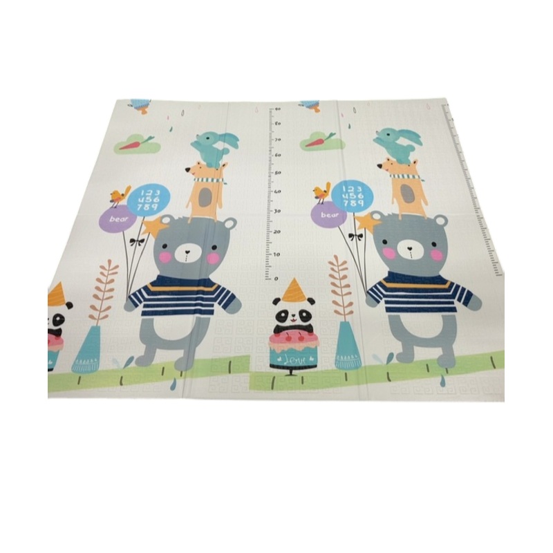 UANLAUO Foldable Baby Play Mat, Bear/Birthday, 59inx59in