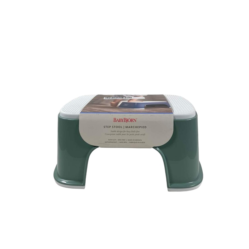 BabyBjorn Step Stool, Deep Green/White