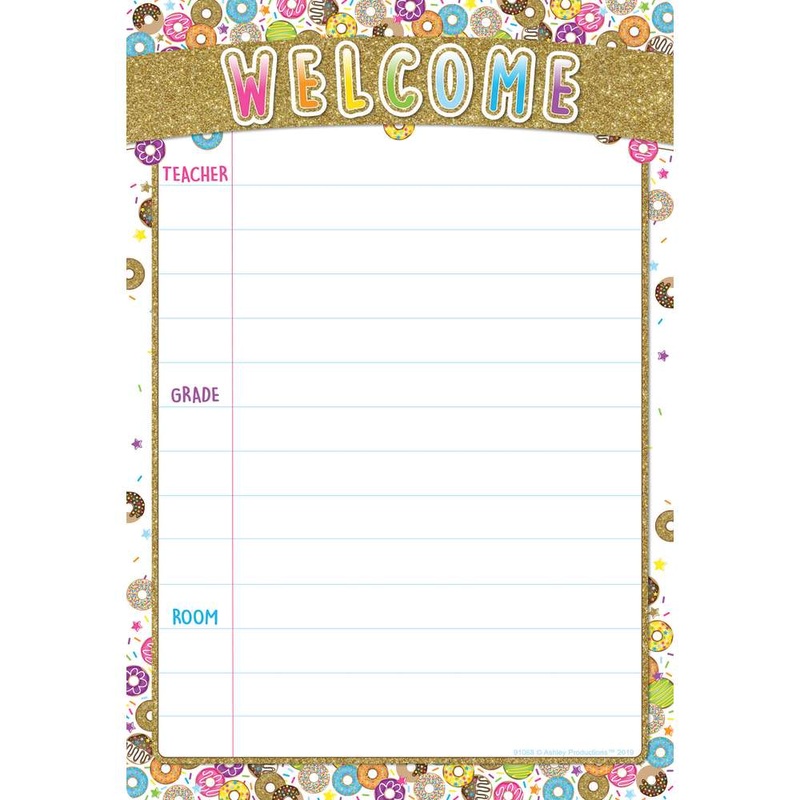 DonutFetti Welcome 13″ X 19″ Smart Poly Chart