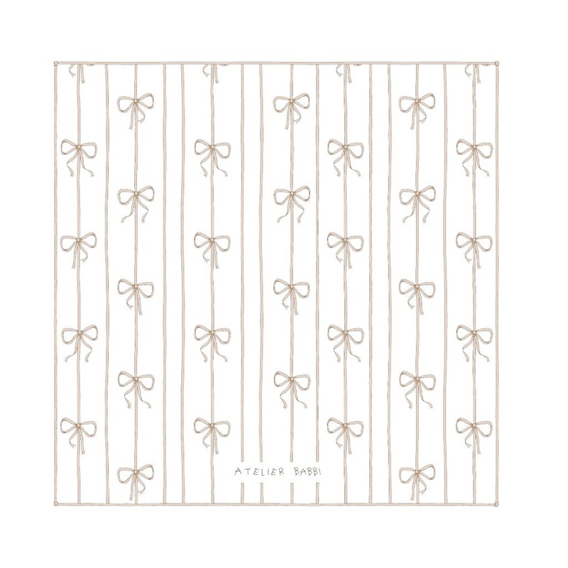 Double Layer Blanket Ribbon Beige