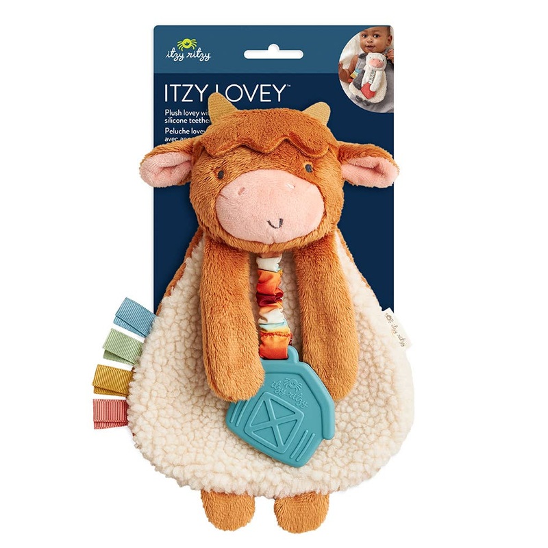 Itzy Ritzy Highland Cow Itzy Friends Lovey Plush