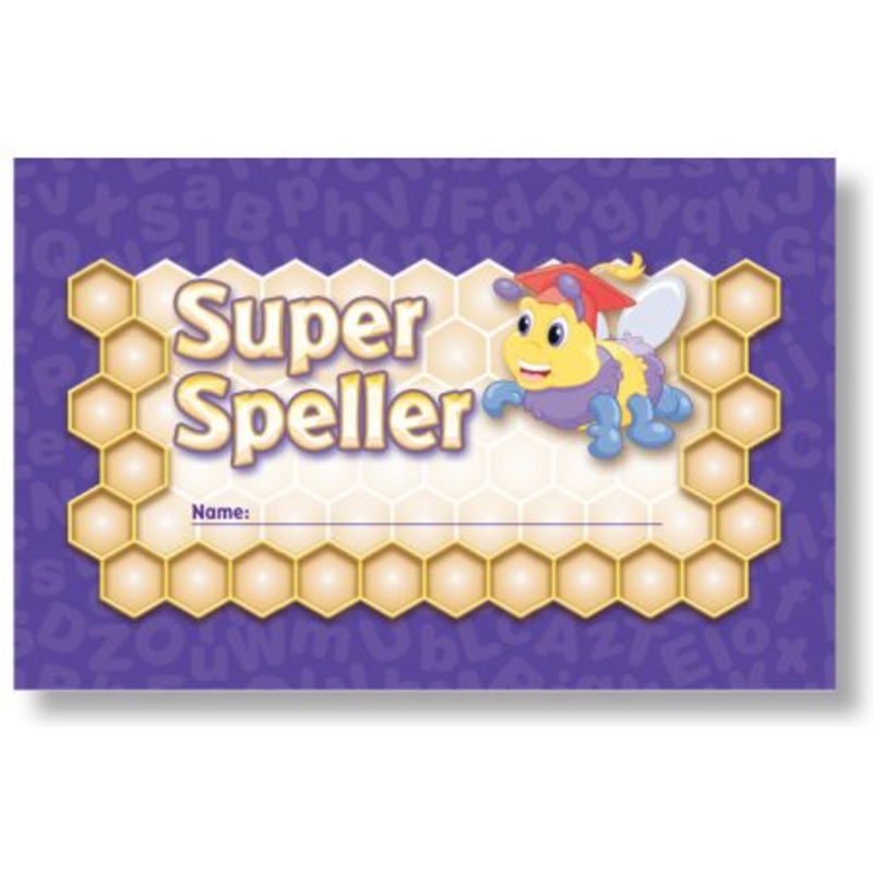 Super Speller Punch Cards