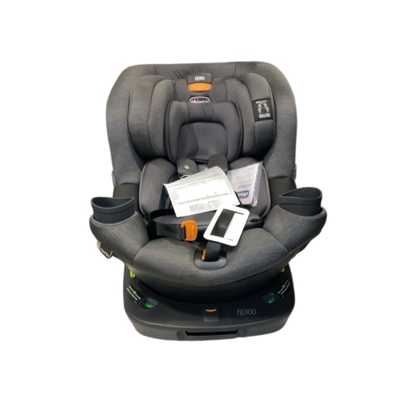 Chicco Fit360 Cleartex Rotating Convertible Car Seat, Slate, 2024