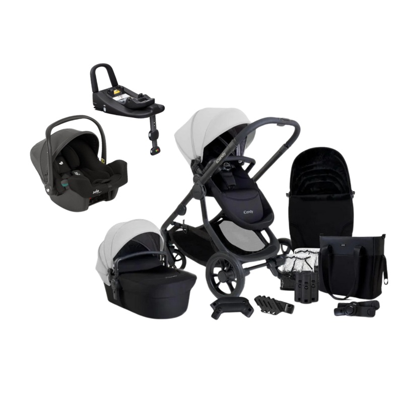iCandy Orange 4 Pushchair Bundle with Joie iSnug 2 & Advance Base – Glacier