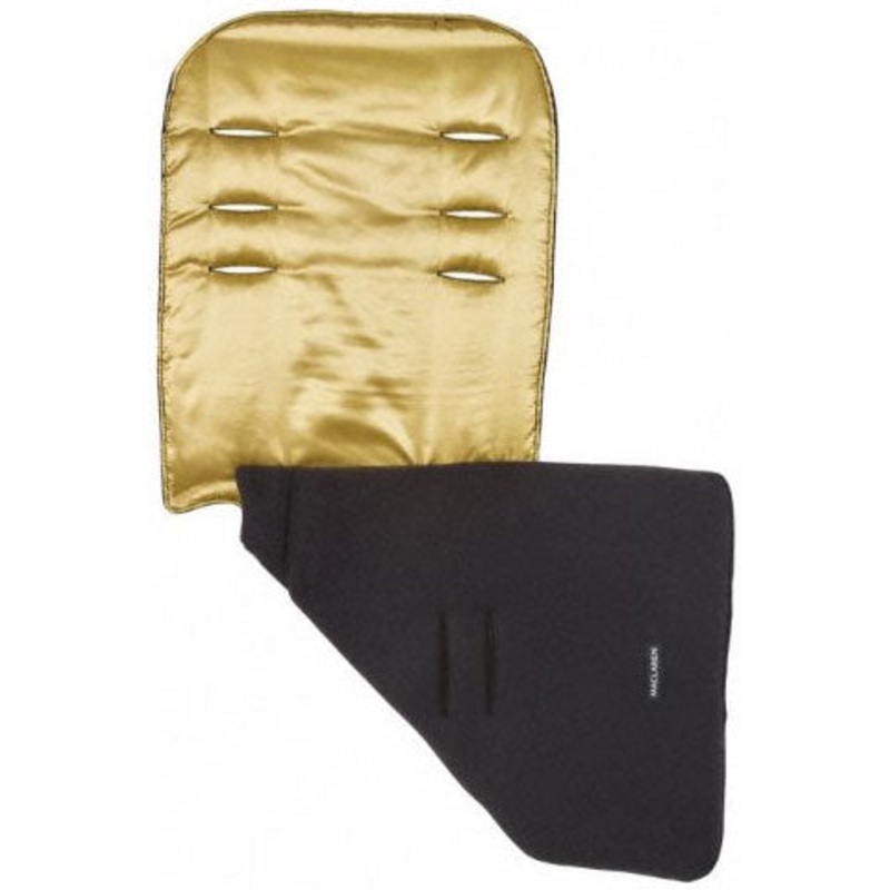 Maclaren Reversible Seat Liner Metallic Gold Black