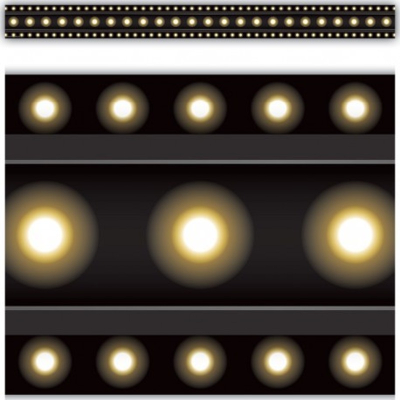 Black Marquee Straight Border Trim
