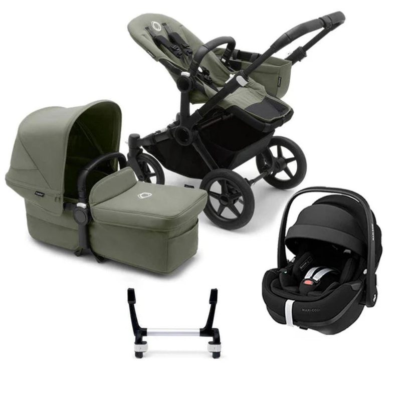 Bugaboo Donkey 5 Mono Complete + Pebble 360 Pro 2 Travel System – Forest Green